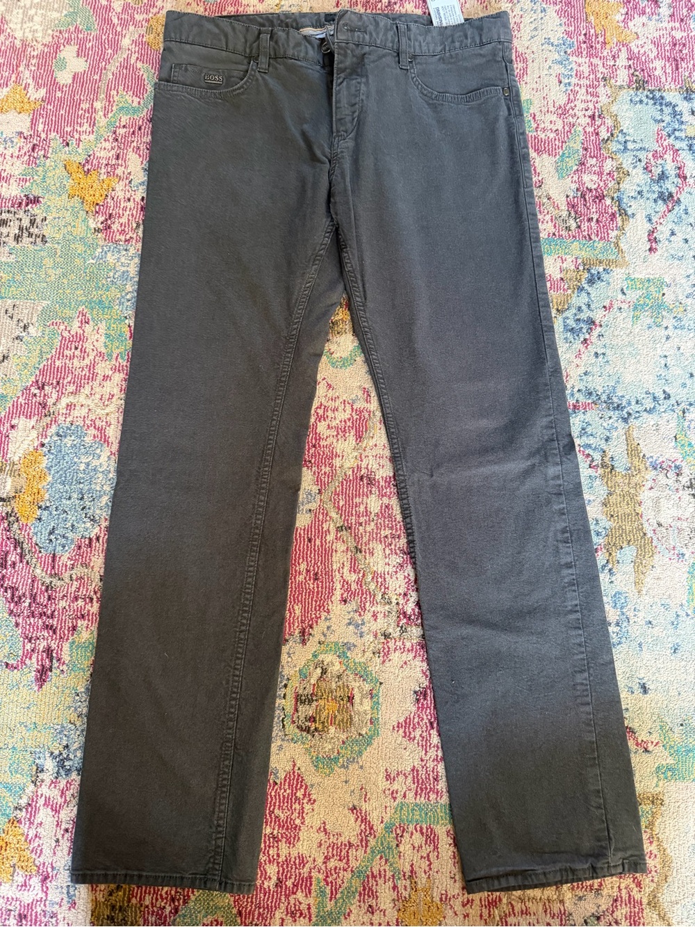 Hugo Boss Men's Charcoal Straight Jeans